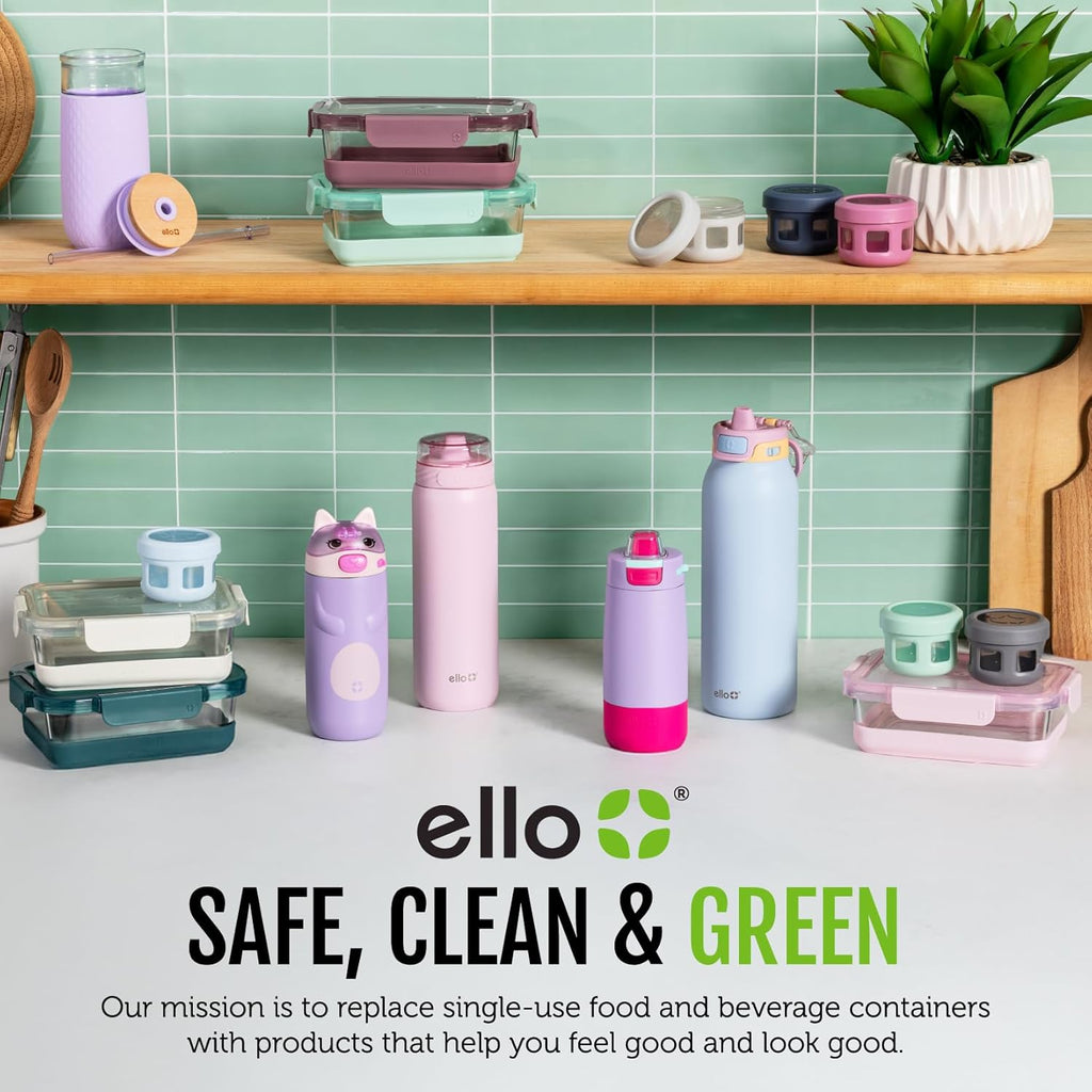 Ello Pop & Fill 16oz Tritan Plastic Kids Water Bottle with Quick Fill Lid | BPA Free Reusable Bottle with Leak Proof Straw and Chug Lid, Dishwasher Safe, Gift For Kids, Construction